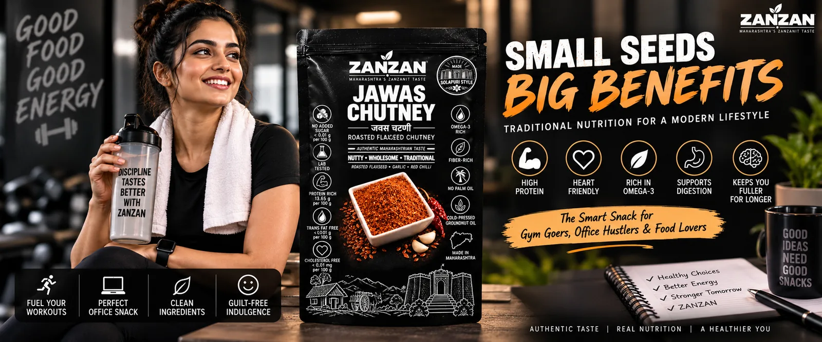 ZANZAN Jawas Chutney campaign for traditional nutrition and modern routines — story 1