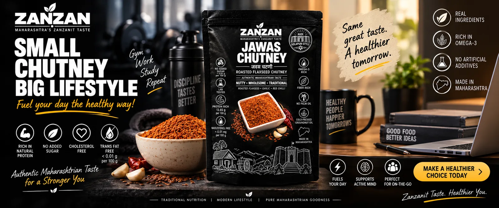 ZANZAN Jawas Chutney campaign for traditional nutrition and modern routines — story 3
