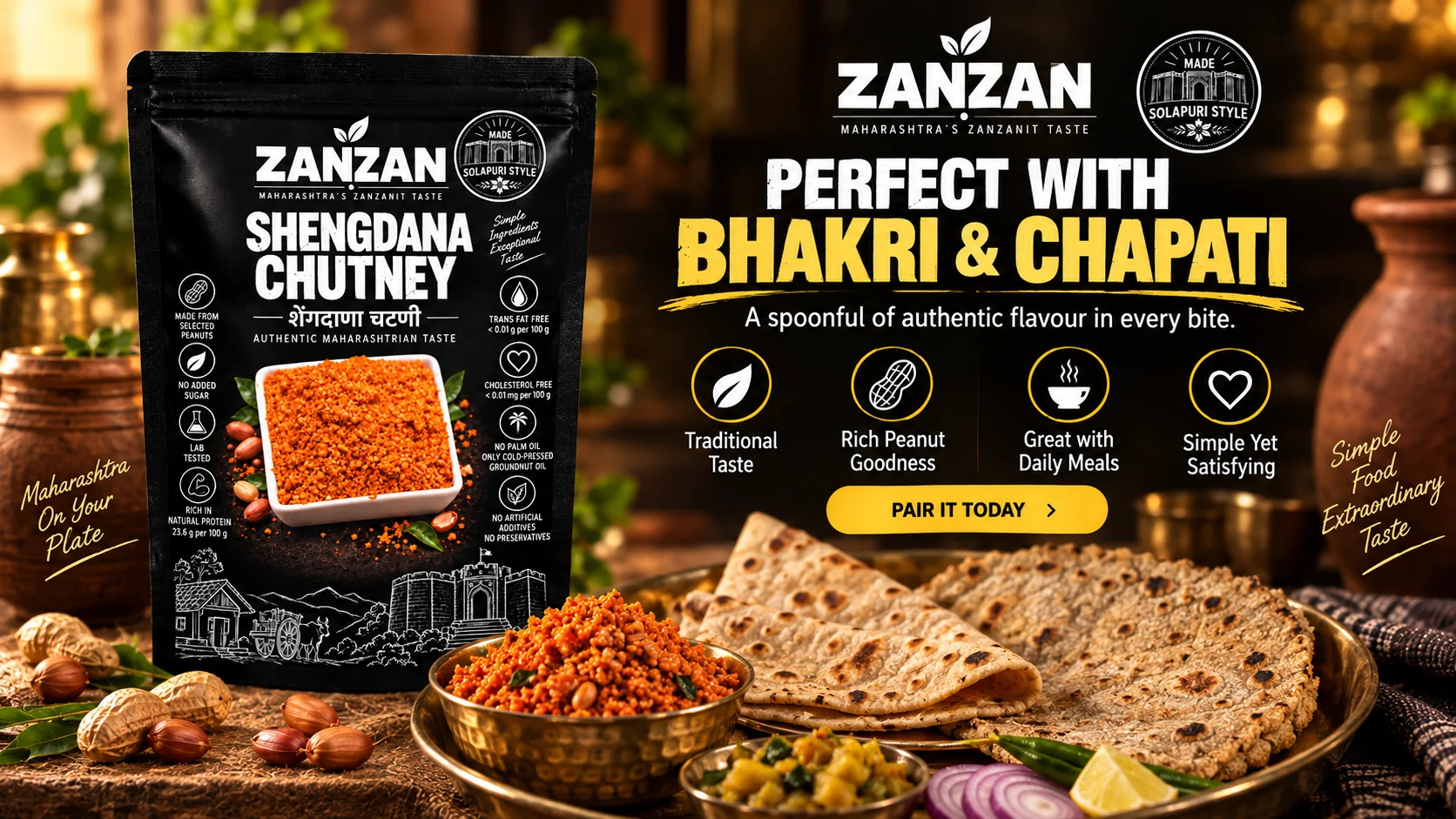 ZANZAN Shengdana Chutney campaign for authentic Maharashtrian meals — story 7