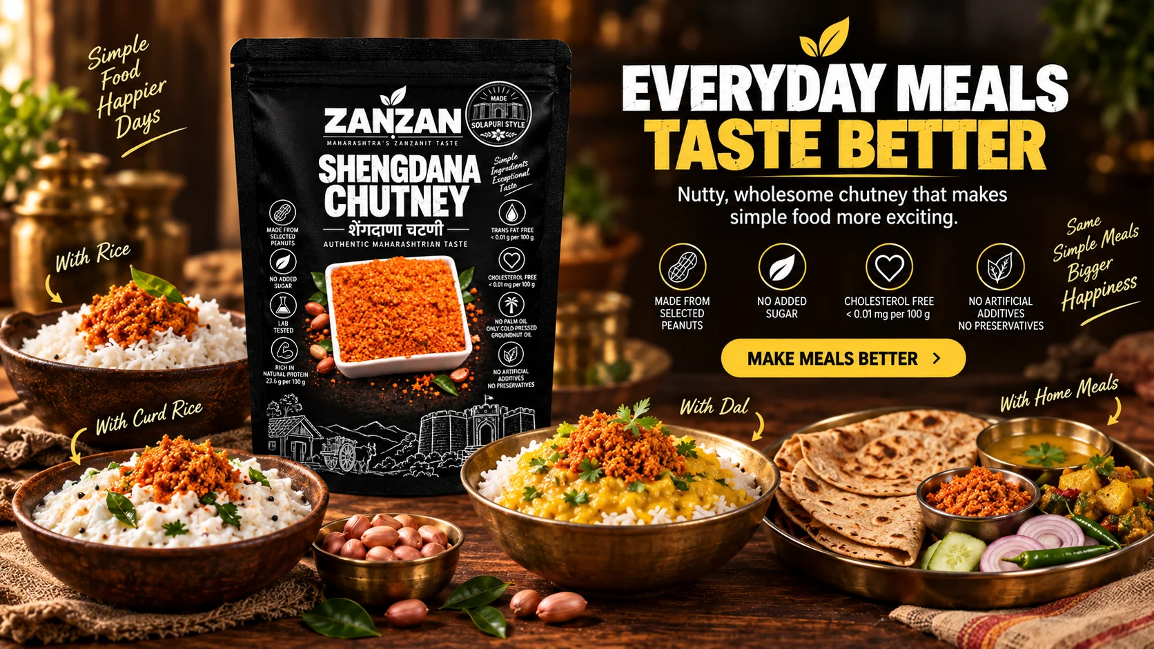 ZANZAN Shengdana Chutney campaign for authentic Maharashtrian meals — story 2