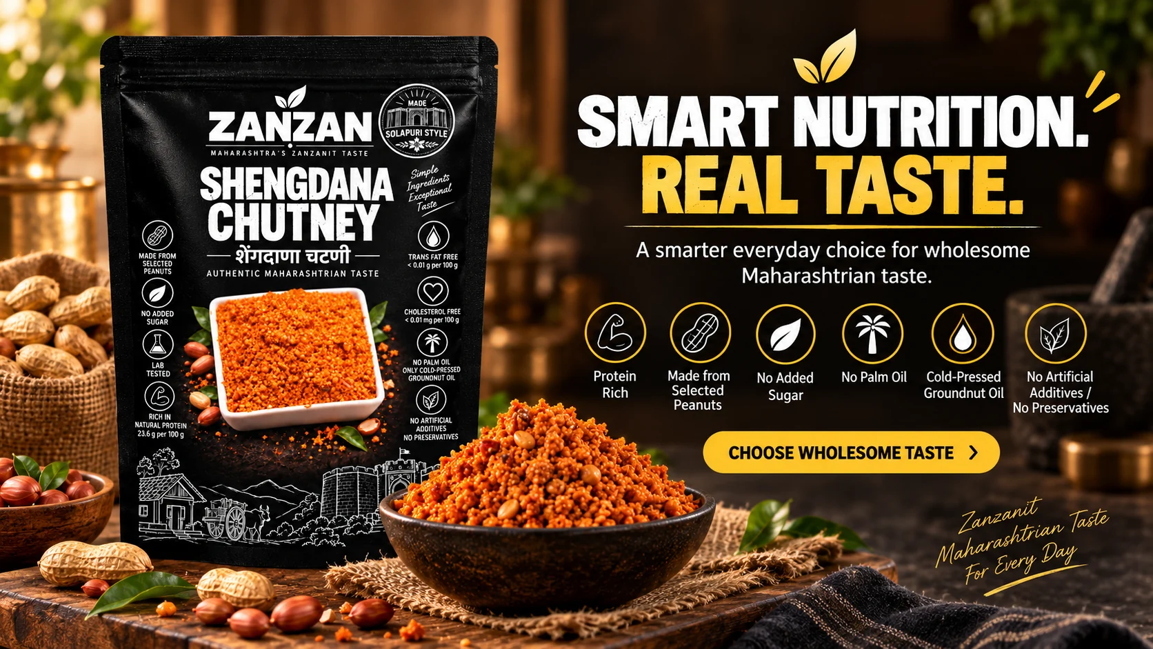 ZANZAN Shengdana Chutney campaign for authentic Maharashtrian meals — story 3