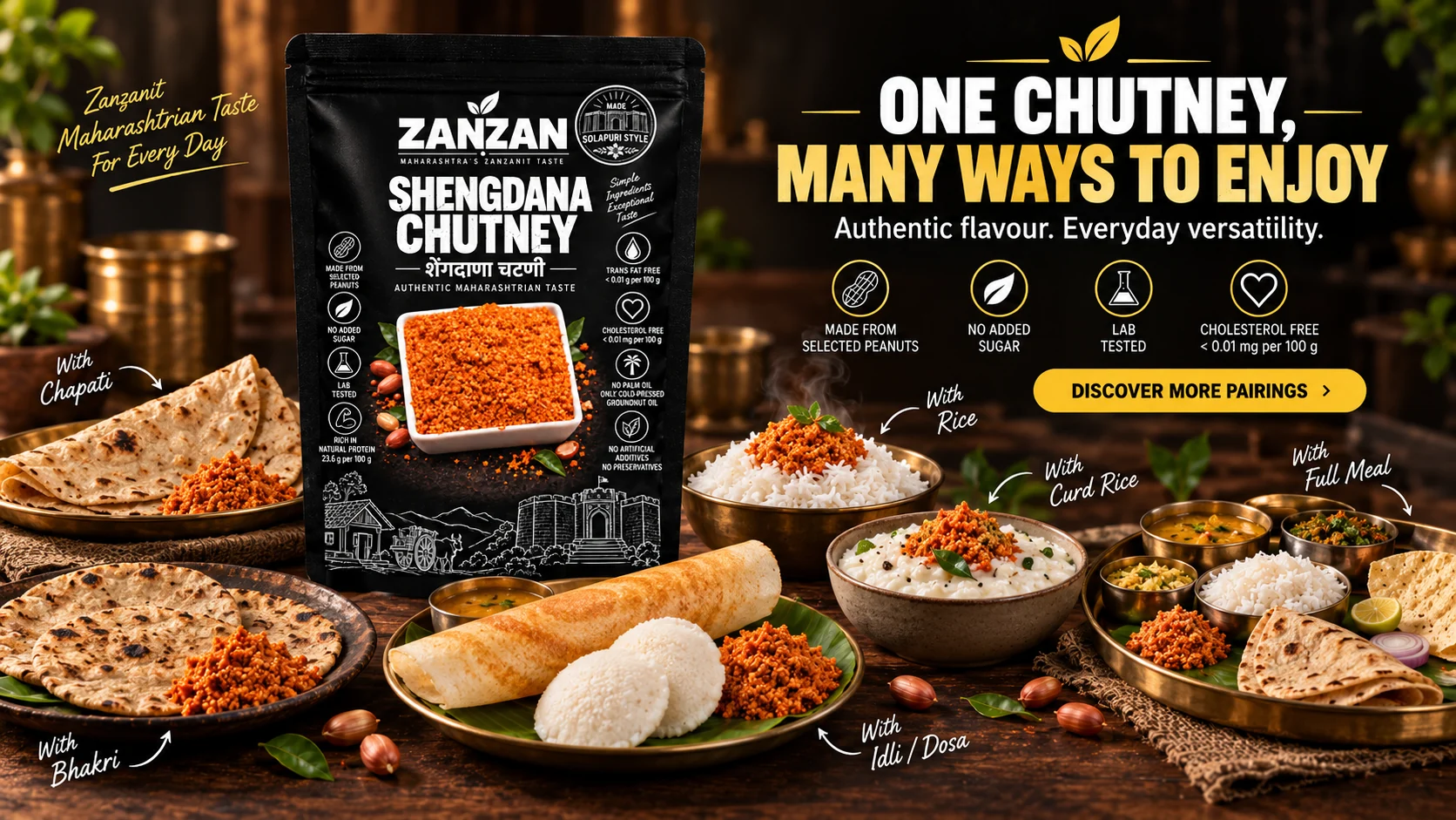 ZANZAN Shengdana Chutney campaign for authentic Maharashtrian meals — story 4