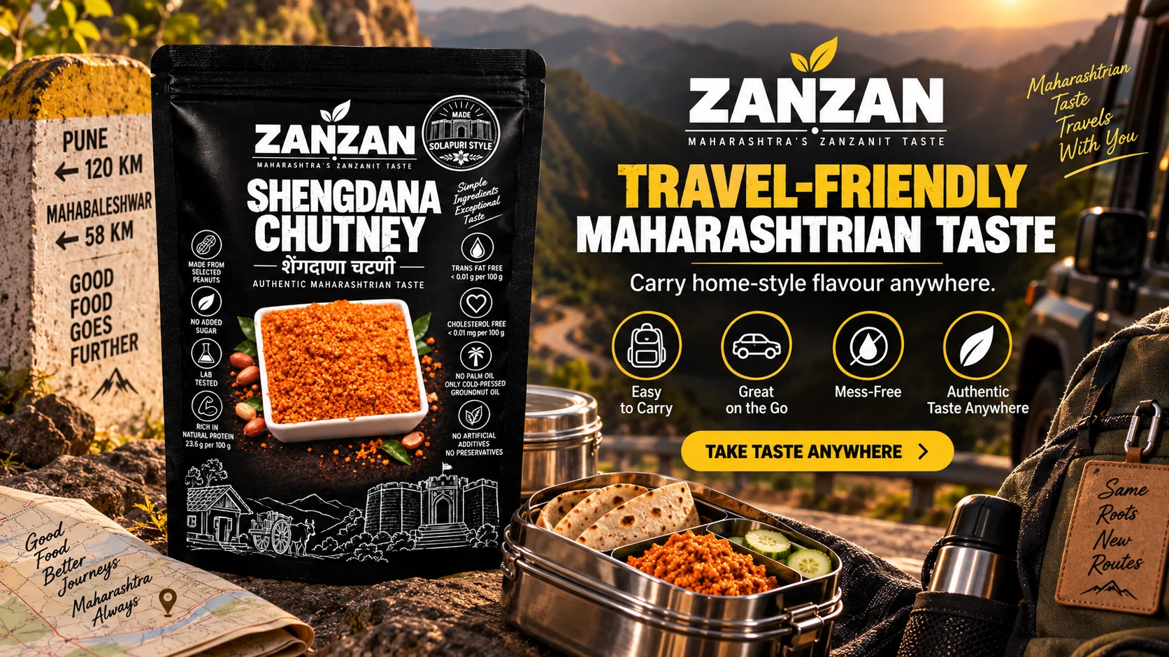 ZANZAN Shengdana Chutney campaign for authentic Maharashtrian meals — story 5
